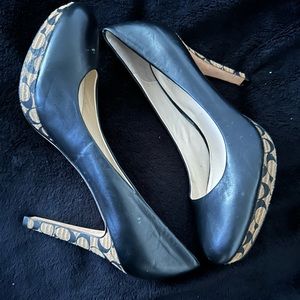 Coach Alexa Nappa Leather Signature Heel